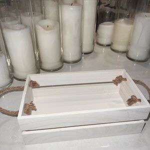 White Wooden Basket